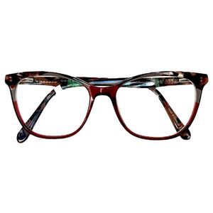 Wittnauer 'Shakira" Eyeglasses Frames Wine Red & Grey Tortoise Shell 52-16-140